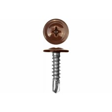 4,2*19 Саморез с прессшайбой, СВЕРЛО, RAL8017